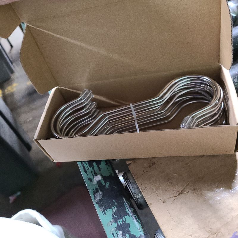 Photo 1 of 12 Pack 7.9 Inch Extra Long Shower Curtain S Hooks Stainless Steel Heavy Duty for Hanging