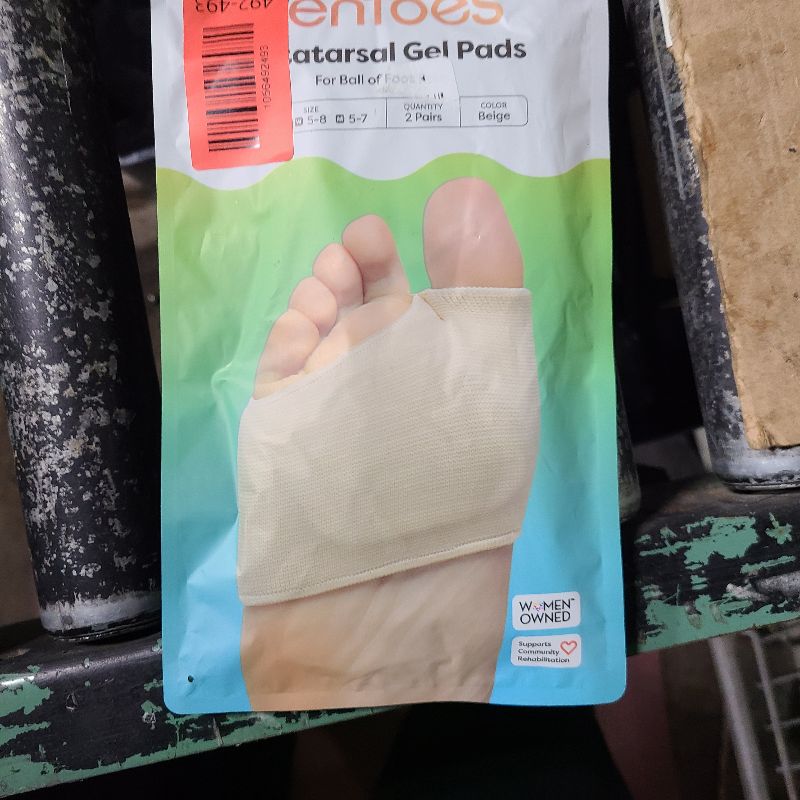 Photo 1 of 2 Pairs Metatarsal Pads with Gel Pad for Women and Men, Foot Pads for Ball Pain Relief, Morton's Neuroma, Metatarsalgia Support