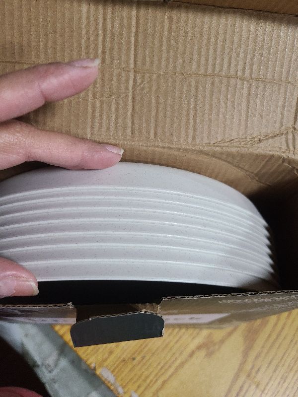 Photo 1 of 10 Inch Plastic Dinner Plates Set of 8, Microwave Safe Wheat Straw Plates, Unbreakable Reusable Plates for Kitchen & Restaurants, Non-Toxic Dishwasher Safe Tableware?Non Ceramic?