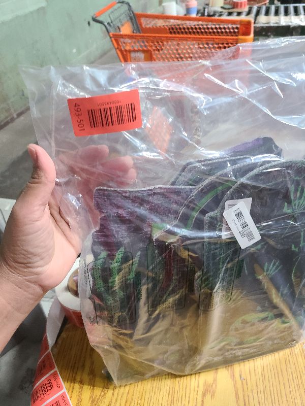 Photo 1 of 11 Pcs Halloween Tombstones Decorations Yard Signs with Takes Fluorescence Warning Signs Props Outdoor Decor, Halloween Gravestones Theme Garden Signs for Haunted House Outside Garden Lawn Yard