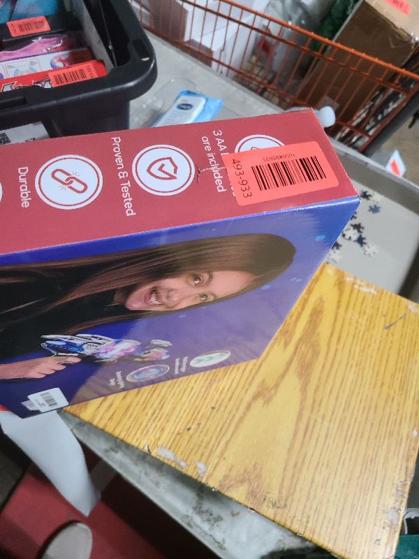 Photo 1 of 2 Pack Electric Toy Space Guns, Red & Blue Space Ranger Blaster Pistols for Kids Pretend Play with Flashing LED Lights and Blasting Laser FX Sound Effects