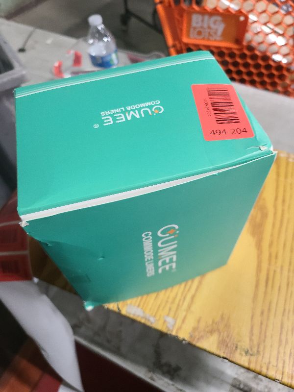 Photo 1 of 120 Disposable Commode Liners for Bedside Commode, Beside Commode Liners, Portable Potty Liners for Adults, Toilet Liners Portable Commode Bags for Commode Chair (Blue - 120 Liners)