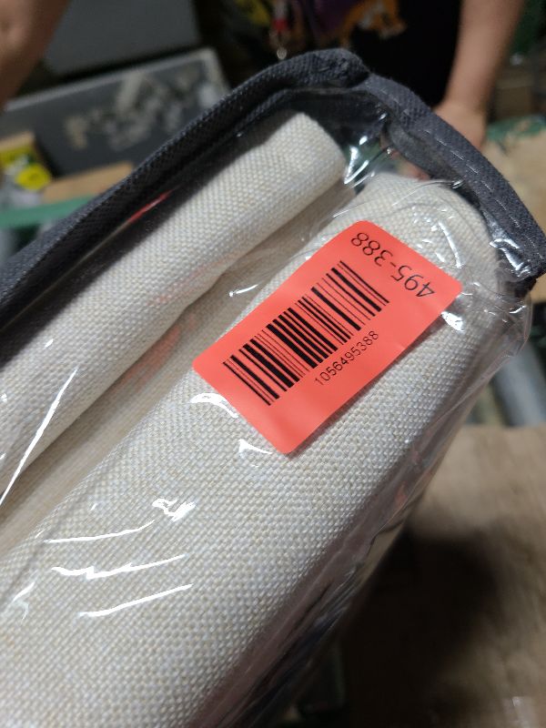 Photo 1 of 100% Blackout Shield Linen Blackout Curtains for Bedroom 108 Inches Long, Back Tab/Rod Pocket Living Room Drapes, Thermal Insulated Blackout Curtains 2 Panels Set, 50" W x 108" L,Cream