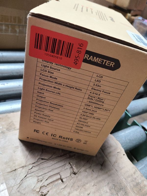 Photo 1 of [Electric Focus] Projector with WiFi and Bluetooth, Native 1080P 15,000 Lumens 4K Supported, Agreago Outdoor Movie Projector for Home Theater UP to 300", for iOS/Android/TV Stick/HDMI/USB