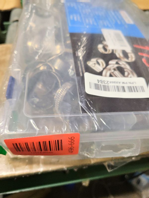 Photo 1 of 115pcs Heavy Duty Hose Clamps Set, 304 Stainless Steel Worm Gear Drive Hose Clamp Metal Fuel Line Pipe Clamp for Plumbing, Automotive And Mechanical Application