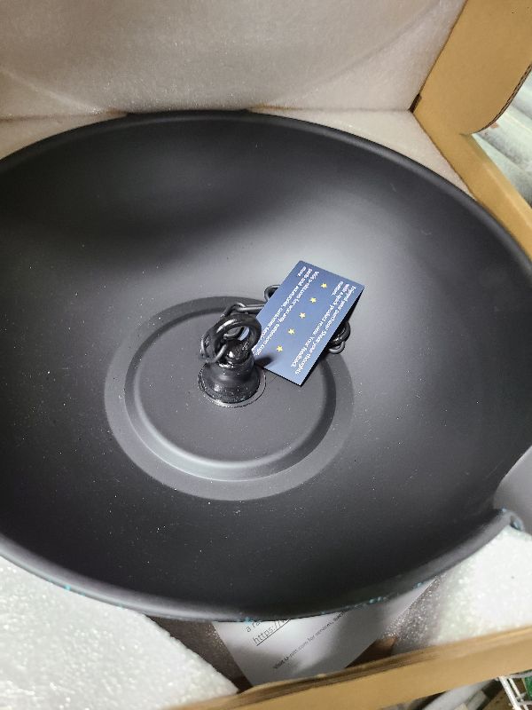 Photo 1 of 12" Spill Bowl Catch Basin for Rain Chain Anchoring & Stake | Rainwater Collection for Roof Gutter Downspout | Good For Water Fountain & Birdbath | Black | Works with Rainchain | Handles Heavy Rain