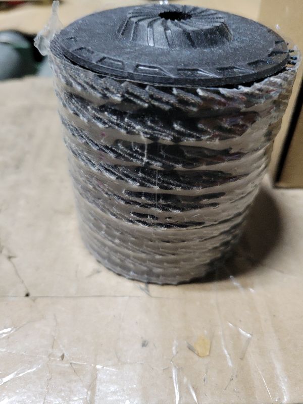 Photo 1 of 10 Pc 3-inch Shaft 3/8 Grinding Flap Disc 80 Grit?Zirconia Abrasive?efficient Grinding?wear-Resistant and Durable? Angle Grinder Sanding Disc for Metal, Wood, Stainless Steel Finishing