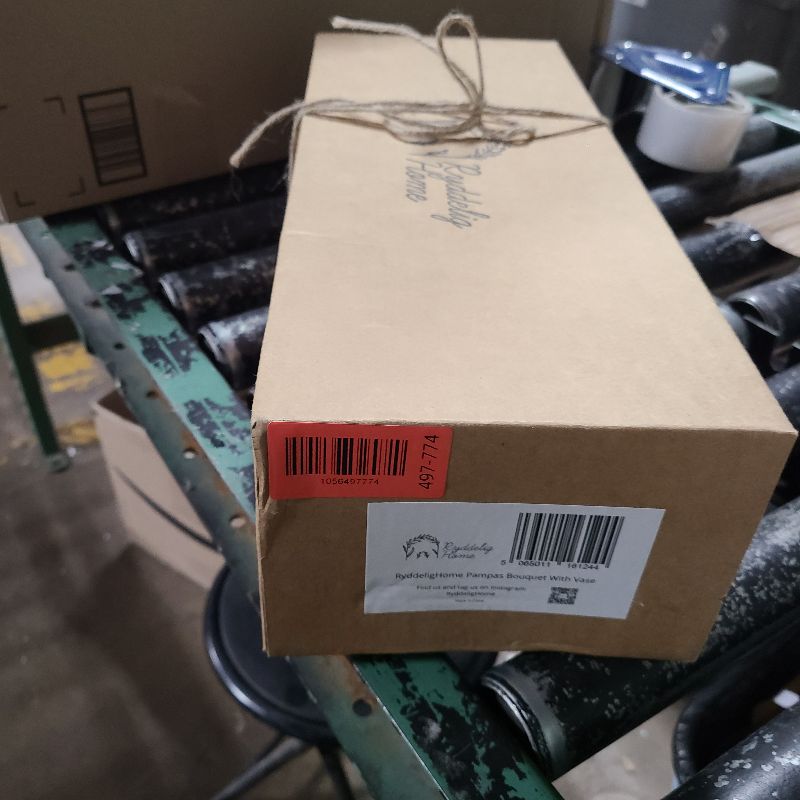 Photo 1 of 100pcs Artificial Flowers Arrangement With Vase Included, Dining Table Centerpiece Decorations, Fake Flowers in Vase, Dried Pampas Grass Floral Centerpieces, Coffee Table Decor, Centro de Mesa