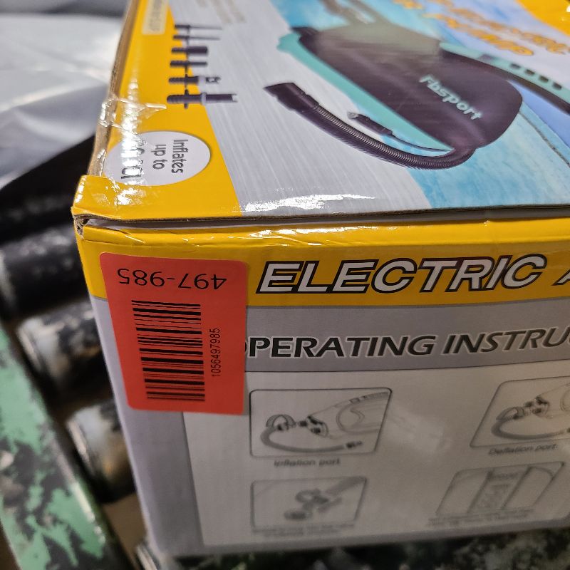 Photo 1 of 20PSI High Pressure SUP Vehicle Electric Air Pump, Inflation Paddle Board Pump for Stand Up Paddle Boards, Inflation & Deflation Function Quick Air Inflator for Paddleboards (Green)