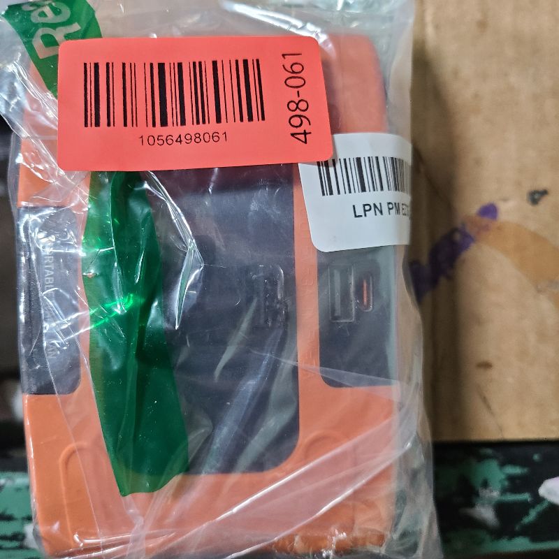 Photo 1 of 20000mAh Portable Waist Fan, Personal Fan Clip on with Rechargeable Battery operated, 40H Cooling,10 Speeds,16000RPM Hands-Free Belt Neck Fan for Outdoor Jobsite Gardening Camping Travel (Orange)