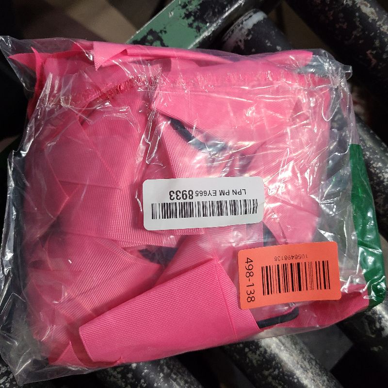Photo 1 of 16PCS 8" Large Cheer Hair Bows Ponytail Holder Elastic Band Handmade for Cheerleading Teen Girls College Sports (Hot Pink, 1 Count (Pack of 16))