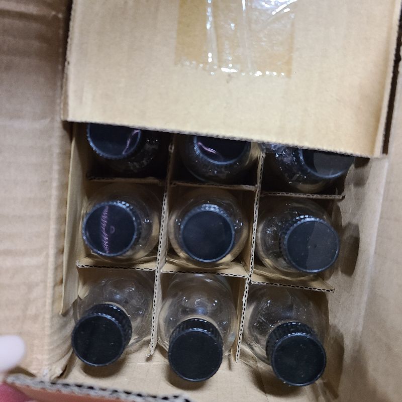 Photo 1 of 12 Pack, 2 oz Small Clear Glass Bottles w/Lid & 3 Funnels - 60ml Boston Shot Bottles for Health, Immunity, Potion, Wellness, Sample, Ginger, Juice - Mini Personal Care & Beauty Travel Bottle