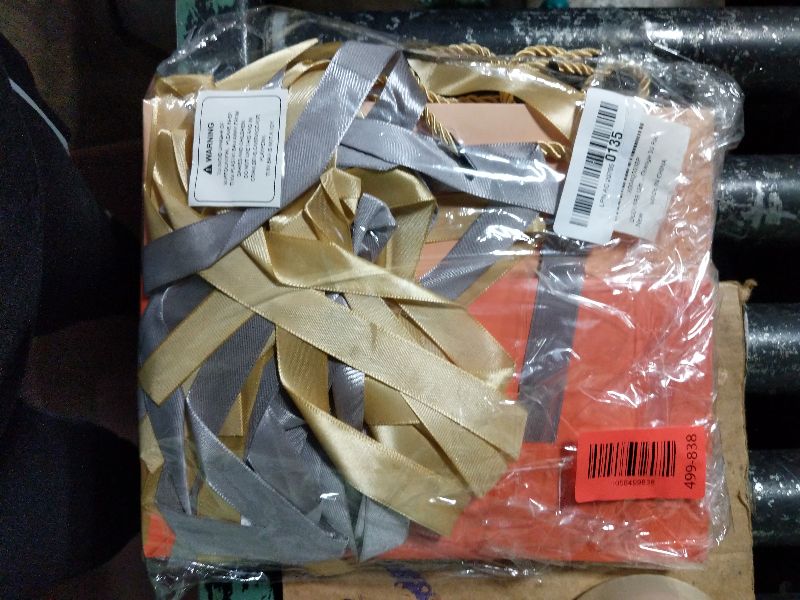 Photo 1 of 10 Pack Gift Bags With Handles, Gift Bag With Bow Ribbon Horizontal, Medium Orange Gift Bags Paper for birthday Party gift bags for women Shopping Wedding Bridesmaid Party Favor Retail Gift Sacks Supplies Supplies