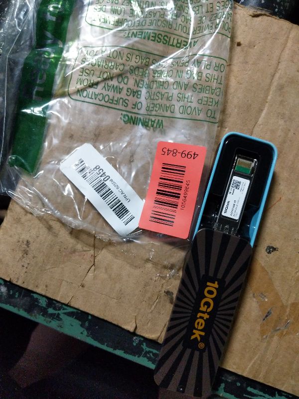 Photo 1 of 10GTEK 25G SFP28 SFP+ Transceiver, 25GBase-LR Duplex LC SMF Optical Module for Cisco SFP-25G-LR-S, 1310nm, DDM, up to 10km