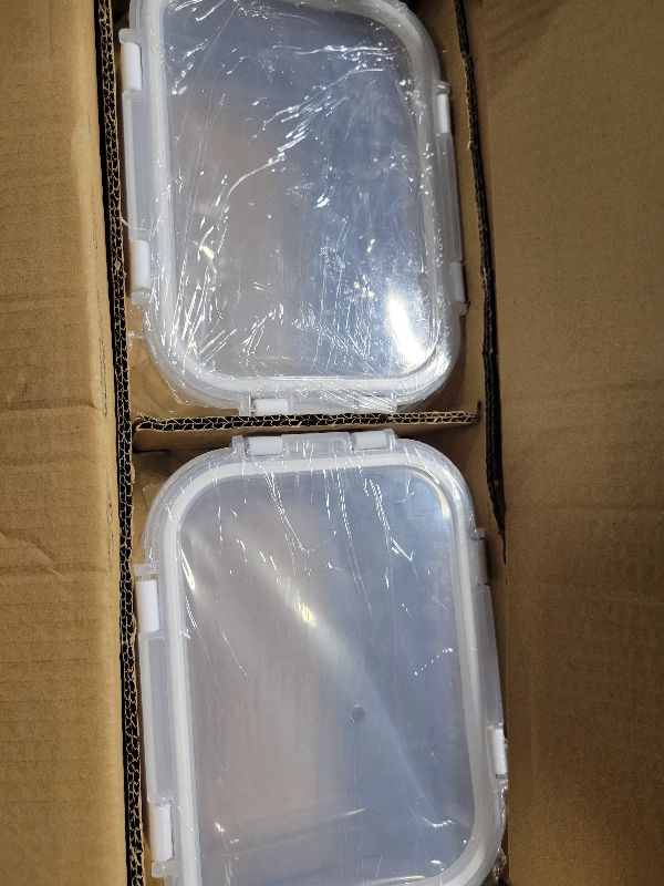 Photo 1 of [8-Pack,30 oz]Glass Meal Prep Containers,MCIRCO Glass Food Storage Containers,Airtight lunch Containers with Lids, Microwave, Oven, Freezer and Dishwasher, White