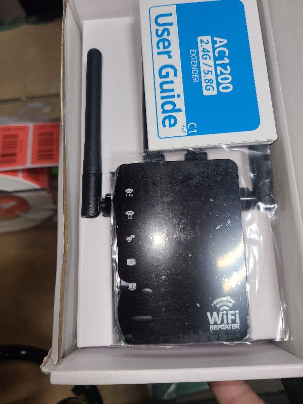 Photo 1 of 12880 Sq.Ft Range WiFi Extender Signal Booster Dual Band 5GHz/2.4GHz, 105-Device Compatibility, Simple Installation, WiFi Extender