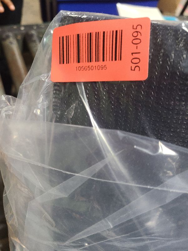 Photo 1 of [WindscreenSupplyCo] 60-70% 6.5 FT X 10 FT Mesh Tarp/Shade Cloth 9-Needle Knitted Heavy Duty Black with Grommets for Green House, Garden, pergola, Pools, Dump Truck - MT6510BLKX1