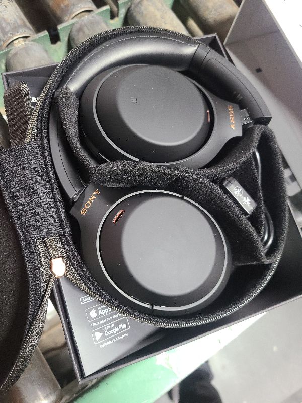 Photo 1 of Sony WH-1000XM4 Wireless Premium Noise Canceling Overhead Headphones with Mic for Phone-Call and Alexa Voice Control, Black WH1000XM4