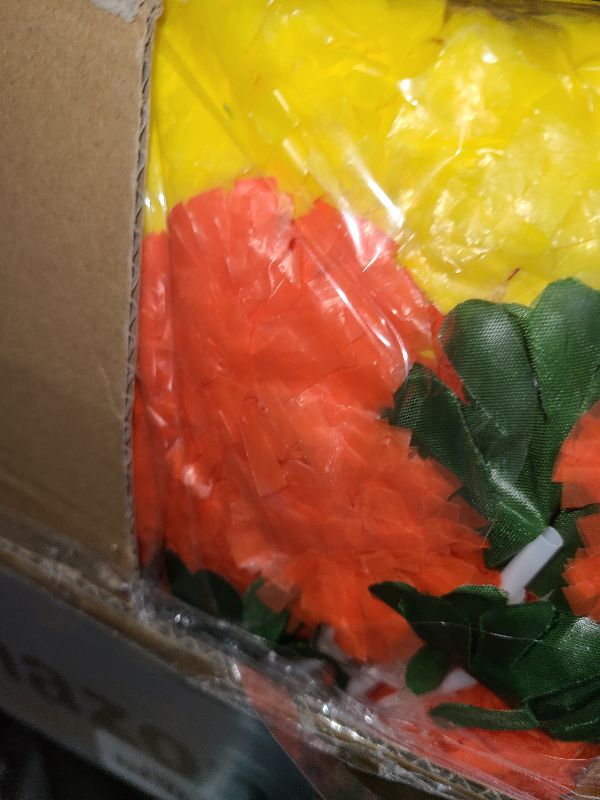 Photo 1 of 11 Pcs Marigold Garland for Decoration,5 Feet Flower String for Indian American Wedding Party Mantel Decoration,Diwali and Bush Floral Party