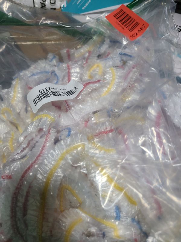 Photo 1 of 200Pcs Reusable Elastic Plastic Bowl Covers - Food Grade, Microwave Safe, Stretchable Food Storage Lids for Bread Proofing, Leftovers, Picnics & Camping (Fits up to 16.5 Inch Bowls)