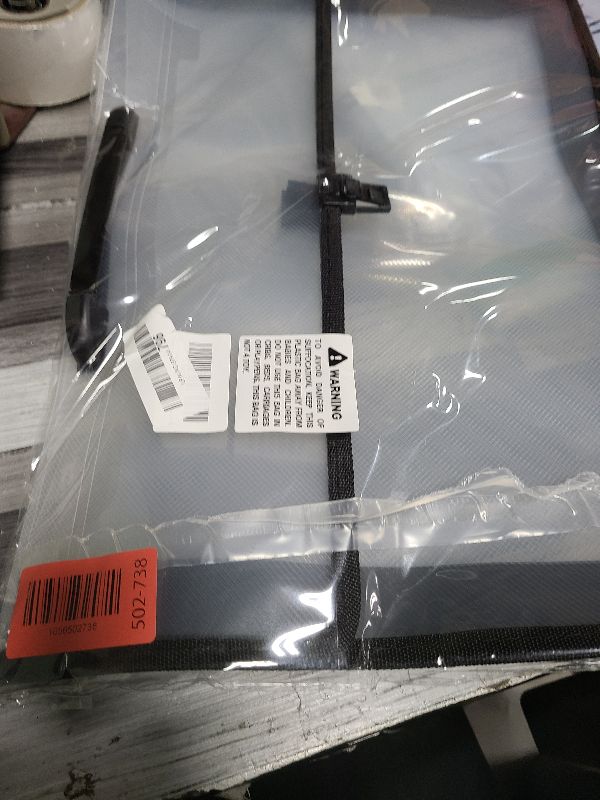 Photo 1 of 12x16.5 Portfolio A3 PP Plastic Transparent Oxford Cloth Edge Waterproof Black 1 Pack