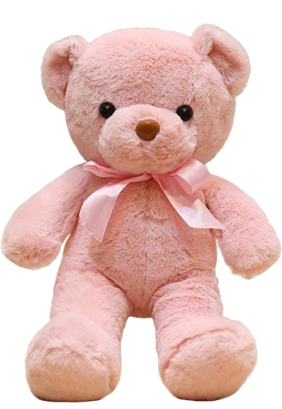 Photo 1 of 13.5" Pink Teddy Bear Stuffed Animals Soft Small Teddy Bear Cute Cuddly Stuffed Bear Plush Toys for Kids Girls Birthday Christmas Valentine’s Day Wedding Graduation Party
