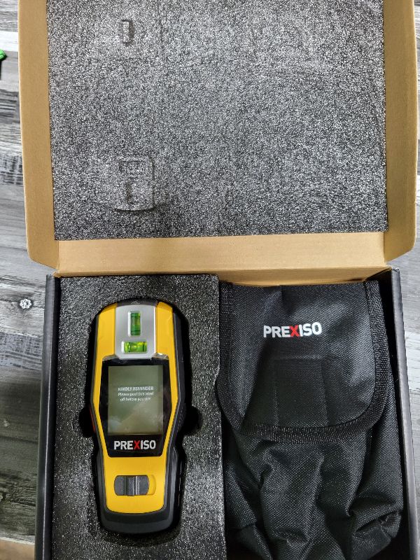 Photo 1 of 
PREXISO 2-in-1 Stud Finder with Laser Level, Rechargeable Multi Surface Cross Line Laser & Wall Stud Scanners Tool for Hanging Frames & Picture, Wood Ac Wire Metal Studs Joist Pipe Detection