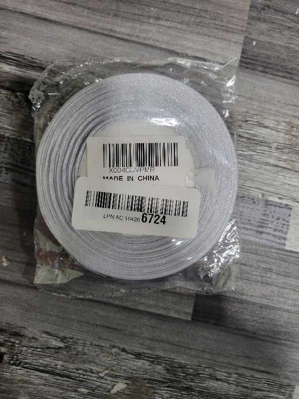 Photo 1 of 1" Solid Satin Ribbon 50 Yards Roll for Wedding Details, Sewing Projects, Gift Wrapping, Invitation Embellishments and Crafting Projects Etc (White)