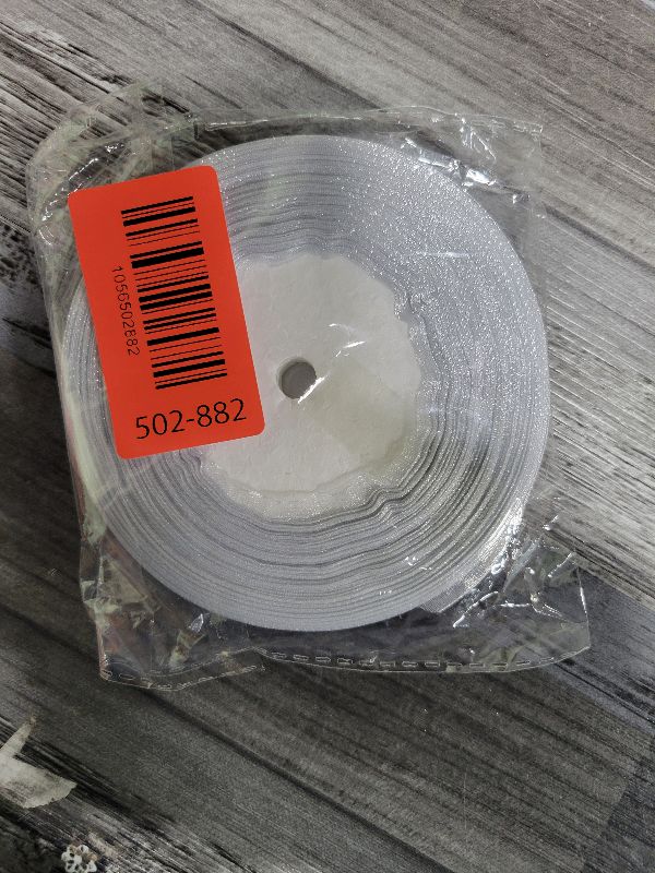 Photo 1 of 1" Solid Satin Ribbon 50 Yards Roll for Wedding Details, Sewing Projects, Gift Wrapping, Invitation Embellishments and Crafting Projects Etc (White)