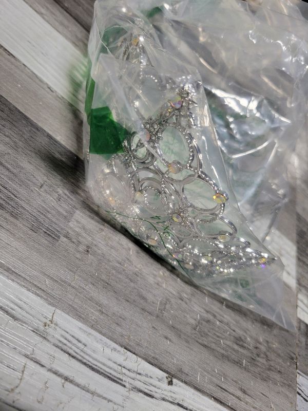 Photo 1 of (Tall) Princess Tiara for Adults Silver Crown Spiky Star Bubbl Movie-Themed Headband for Witch Birthdays Halloween Gatherings