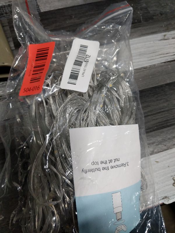 Photo 1 of 10ft x 10ft White Tulle Backdrop Curtain with Lights String for Parties Wedding Bridal Shower Sheer White Curtain Backdrop for Birthday Baby Shower Photo Booth Background Decorations