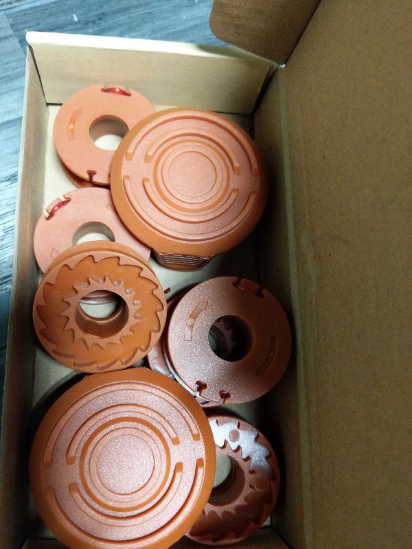 Photo 1 of 10 Pack Trimmer Spool Line for Worx,(WA0010)Replacement Trimmer Spool Line for Worx,Trimmer Line Refills 0.065 inch for Worx,Suitable for Worx String Trimmers(8 Pack Grass Trimmer Line,2 Trimmer Cap)