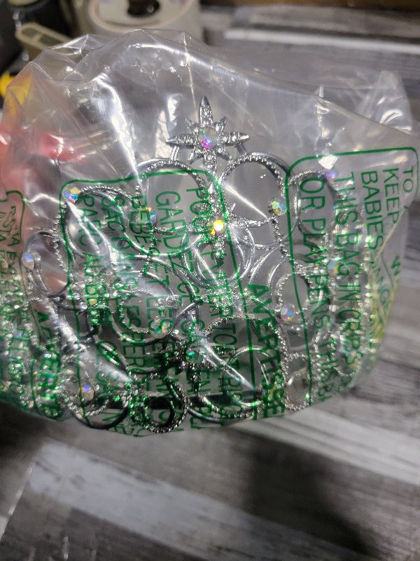 Photo 1 of (Tall) Princess Tiara for Adults Silver Crown Spiky Star Bubbl Movie-Themed Headband for Witch Birthdays Halloween Gatherings