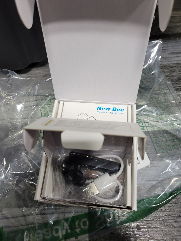 Photo 1 of [2 Pack] Bluetooth Earpiece Wireless Handsfree Headset V5.0 24 Hrs Driving with Mic 60 Days Standby Bluetooth Headset for iPhone Android Samsung Driver