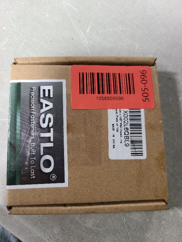 Photo 1 of #10-24 x 1/2" Pan Head Machine Screw, Phillips Drive, 304 Stainless Steel 18-8, Bright Finish, Fully Machine Thread, 100 Pcs