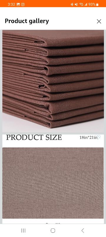 Photo 1 of
10 Pieces 18 x 21 Inches Cotton Fabric Precut Quilting Fabric Bundles Solid Colors Layer Cakes Quilt Material for DIY Craft Sewing Embroidery (Brow
