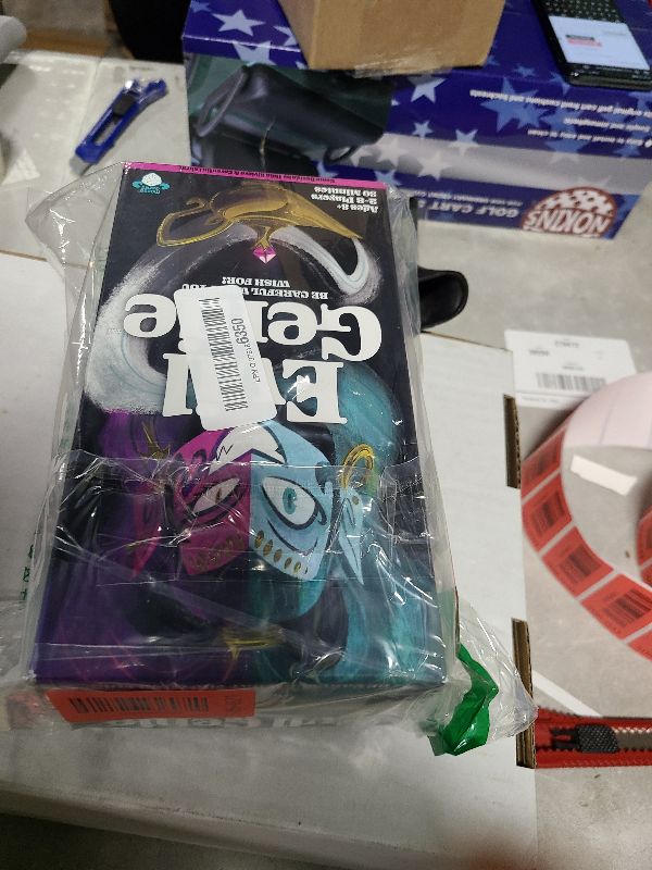 Photo 1 of "Evil Genie," Party Game Where Players Combine Good Cards With Evil Cards To Grant One Messed Up Wish, Then Guess If The Wish Will Be Taken To Score Points & Win The Game, For 2 – 8 Players?, Ages 8+