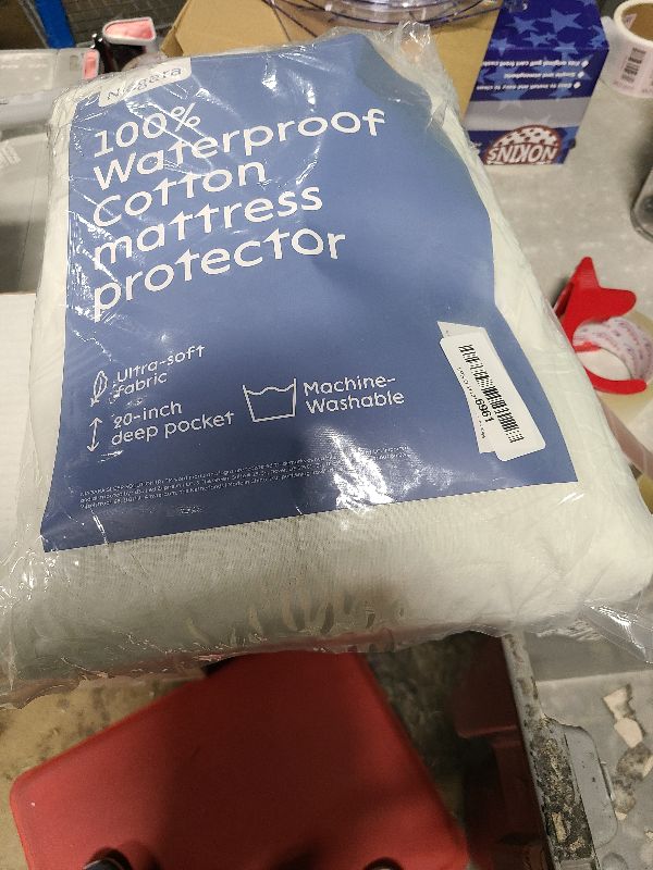 Photo 1 of 100% Waterproof Cotton Queen Mattress Protector - 360 Pad Protection Against Spills, Stains & Accidents for Parents & Pet Owners - Noiseless & Cooling Quilted Top