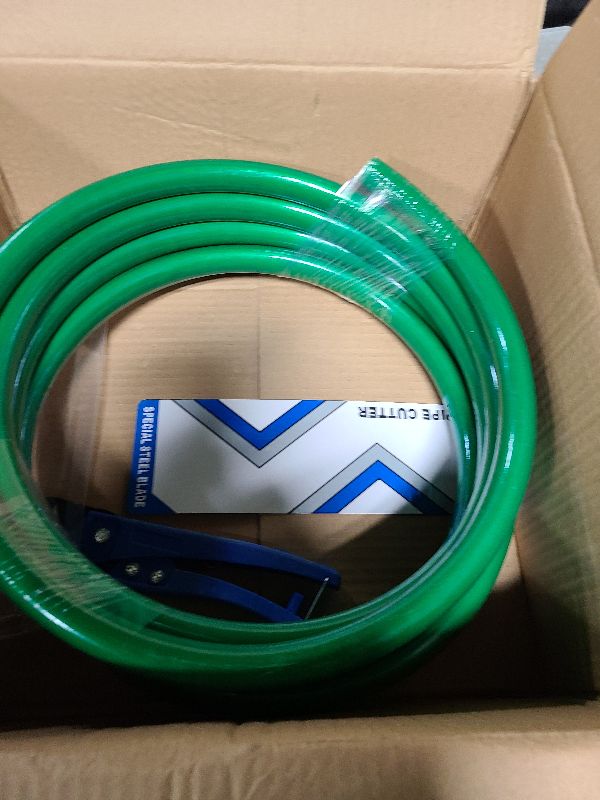 Photo 1 of 16ft Long 20mm Diameter Flexible Pipe PVC Tubing - Bendable Pipe Stem for Artificial Flowers Stem, Balloon Arches, Floral Wedding Decor, DIY Crafts, Cosplay Props (Green (16ft+1PCS Tubing Scissor))