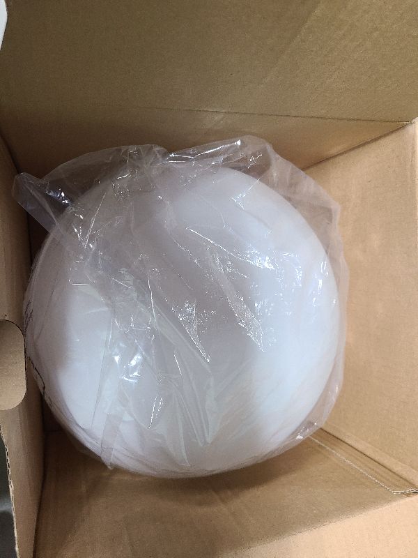 Photo 1 of 12 Inch Solar Glowing Ball Light Outdoor, Solar Garden Globe Light w/Remote, RGB Color Changing Waterproof Large LED Orb Lights, Landscape Lighting Mood Lamp w/Ground Stake for Patio Yard Lawn Path