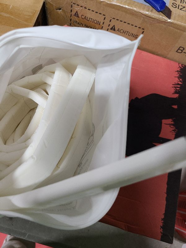 Photo 1 of 196” Wedge-Shape Foam Window Weather Stripping Door Seal Strip,Soundproofing Frame Winter Insulation Tape for Exterior Front Door,Noise Cancelling Window Inserts,Door Gap Filler Light Blocker,White