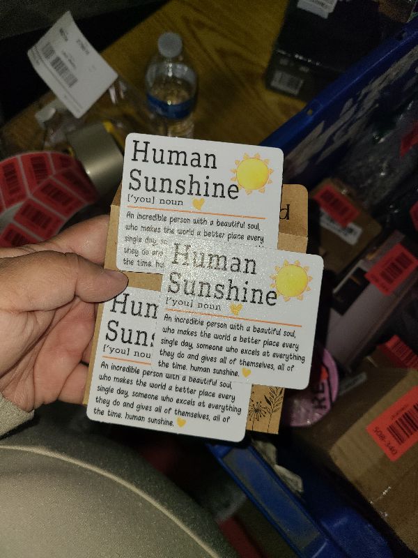 Photo 1 of (3pcs) Human Sunshine Definition Sticker Funny Sayings Motivational Inspirational Vinyl Decal for Tumbler Laptop Water Bottles Books Phone -Size 3x2.6