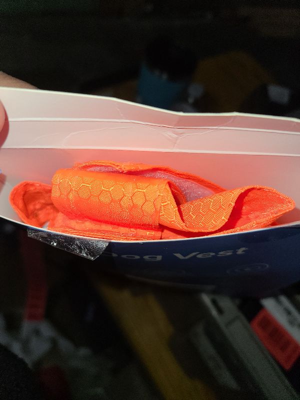 Photo 1 of 2 Pieces Dog Reflective Vest, Orange Dog Hunting Vest for Outdoor, Adjustable Pet Jacket, Soft Pet Safety Clothe for Small Medium Large