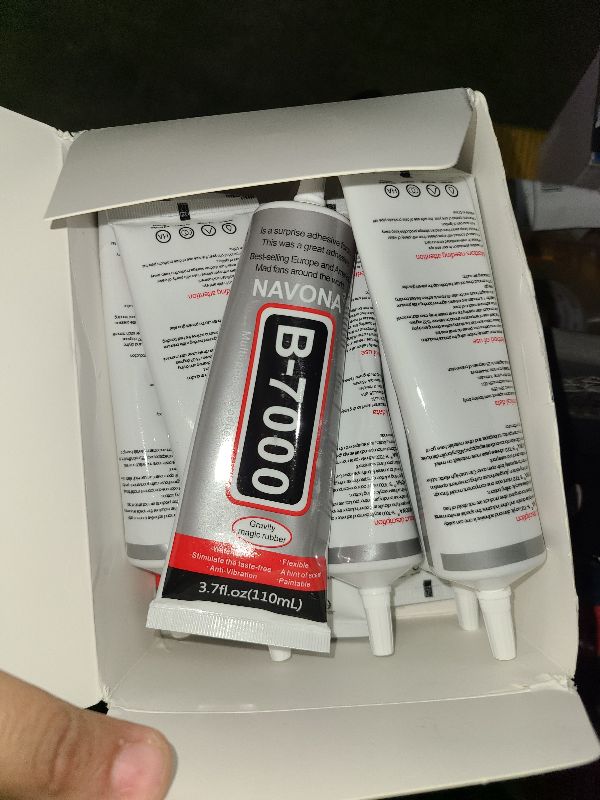 Photo 1 of 10 PCS 110ml B7000 Clear Glue With Precision Tip for Rhinestones, Craft, Shoe, Fabric, Jewelry Making, DIY, Makeup, Nail Art, Glass