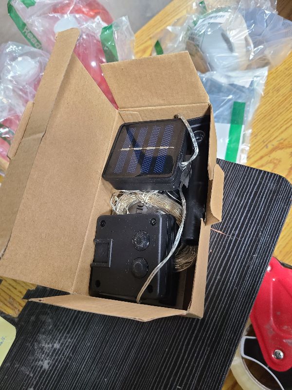 Photo 1 of 2 Pack Total 200 LED 66FT Solar Powered Copper Wire String Lights Outdoor, Waterproof, 8 Modes Fairy Lights for Garden, Patio, Party, Yard, Christmas (Warm White)