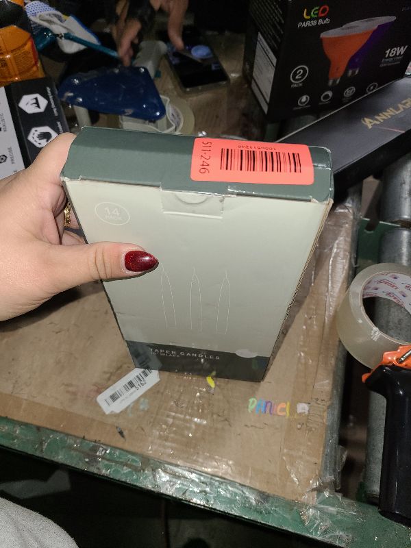 Photo 1 of 14-Pack Black Taper Candles 10-Inch Unscented Dripless - 7.5-Hour Burn Time Long-Lasting Candles for Weddings, Churches, Festivals, Altars (3/4-Inch Thick)