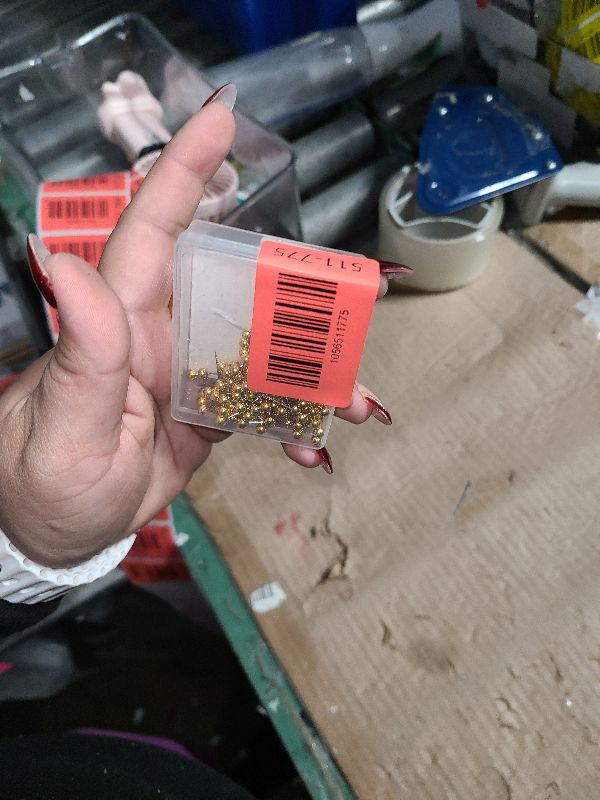 Photo 1 of 200pcs Map Push Pins, Map Tacks Round Head Map Pins for Travel Map Small Thumb Tacks Marking Pushpins for Cork Board Bulletin Board Picture Photo Home Office School DIY Craft (Gold)