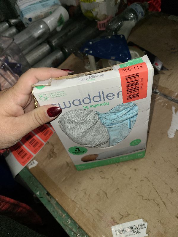 Photo 1 of SwaddleMe by Ingenuity Compression Baby Swaddle Pod, Two-Way Zipper for Easy Diaper Changes, Improves Sleep & Calms Startle Reflex, 0-2 Months, 1.0 TOG, 2-Pack - Dino Jam