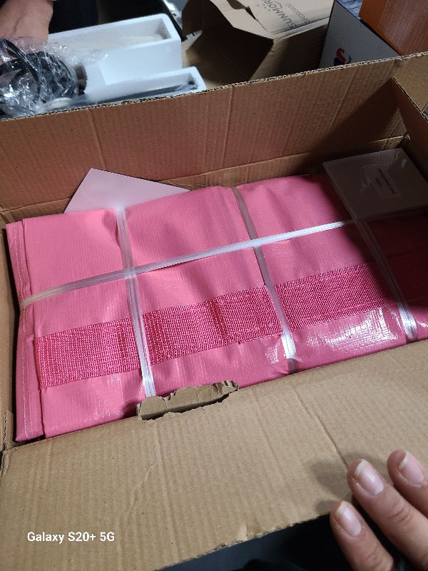 Photo 1 of 12 Pack Extra Heavy Duty Large Moving Bags with Strong Zipper & Comfortable Handles, Sturdy & Durable Clothes Storage Bags Totes Bins, Packing Moving Boxes for College Supplies, Pink