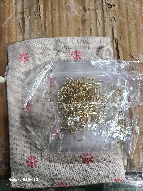 Photo 1 of 14K Gold Earring Hooks Hypoallergenic 200Pcs Ear Wires + Fish Hooks Jewelry Making Supplies Findings Nickel-Free with 200Pcs Clear Rubber Earring Backs for DIY Jewelry